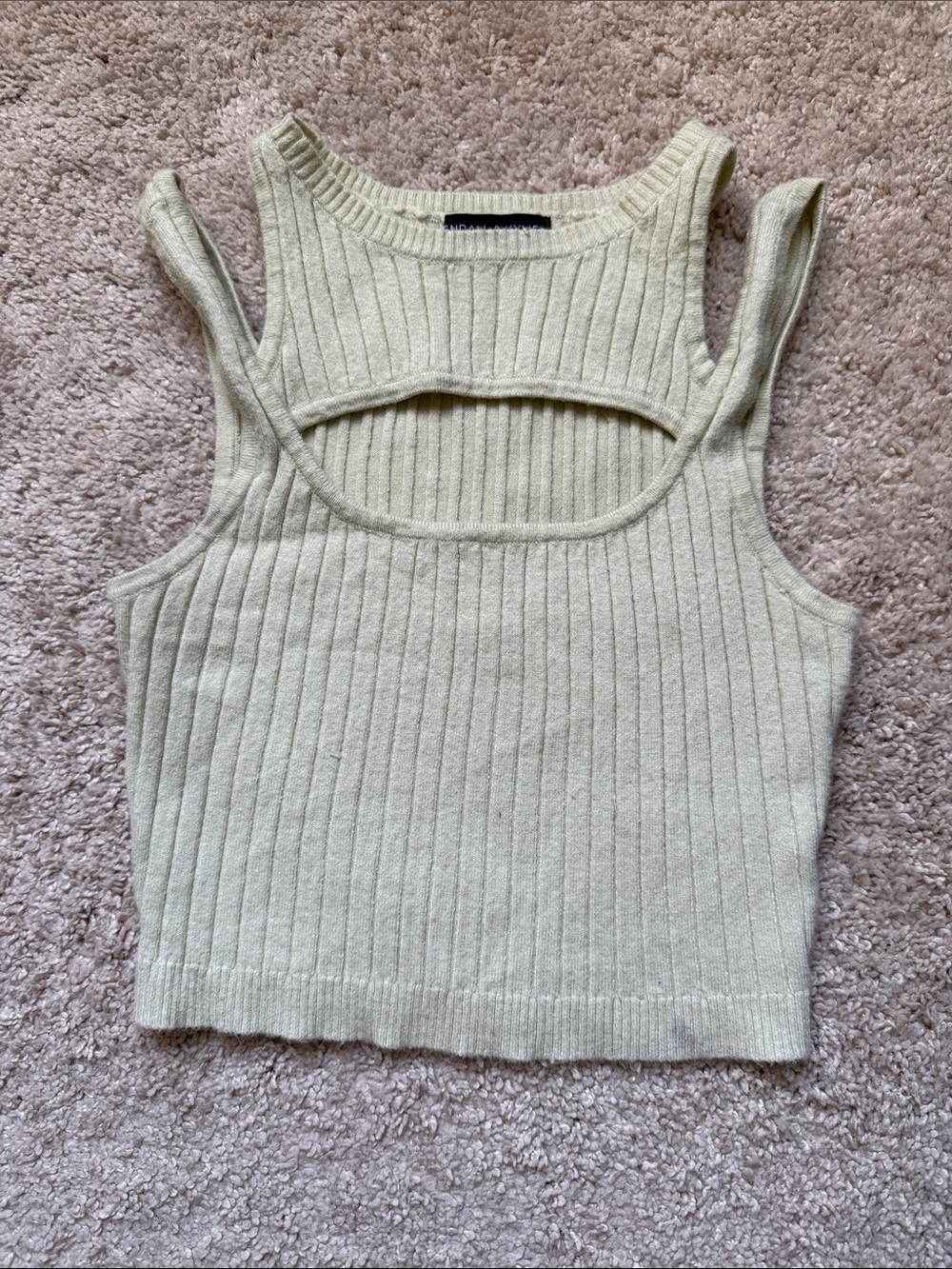 Kendall and Kylie women’s ribbed crop top with opening